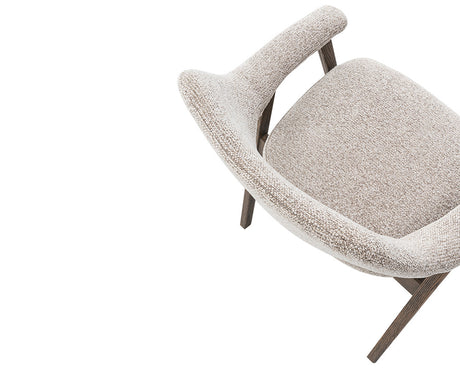 Zoom chaise – Corail – tissu sable