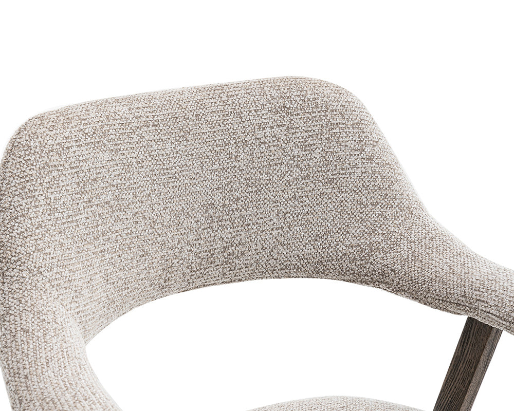 Zoom dossier – Corail – tissu sable