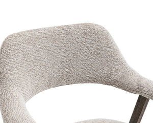 Zoom dossier – Corail – tissu sable