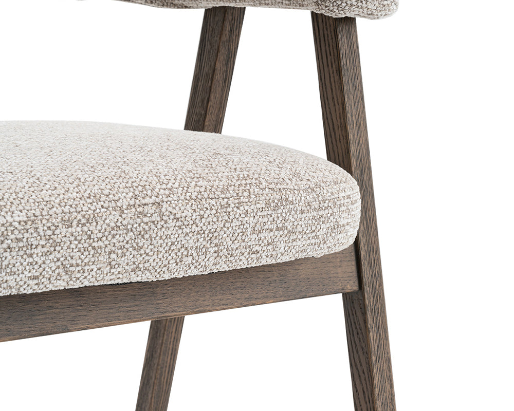 Zoom assise – Corail – tissu sable