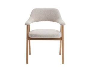 Vue de face – Corail – tissu beige