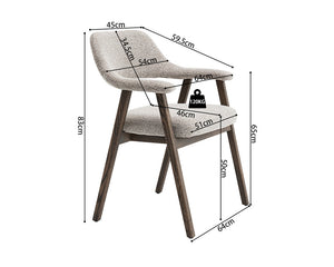 Schéma dimensions – Carmy – 64x83×59 cm – Tissu sable