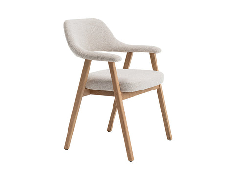 Vue 3/4 – Corail – tissu beige