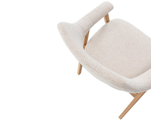 Zoom chaise – Corail – tissu beige