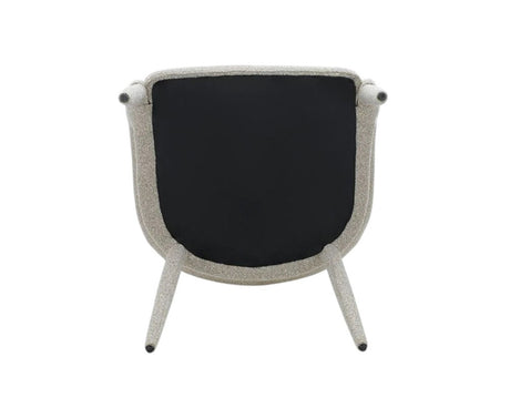 Chaise salle à manger en tissu bouclette design - Souffle d'intérieur