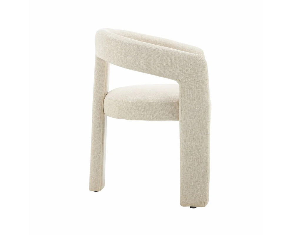 Chaise salle à manger en tissu design - Souffle d'intérieur