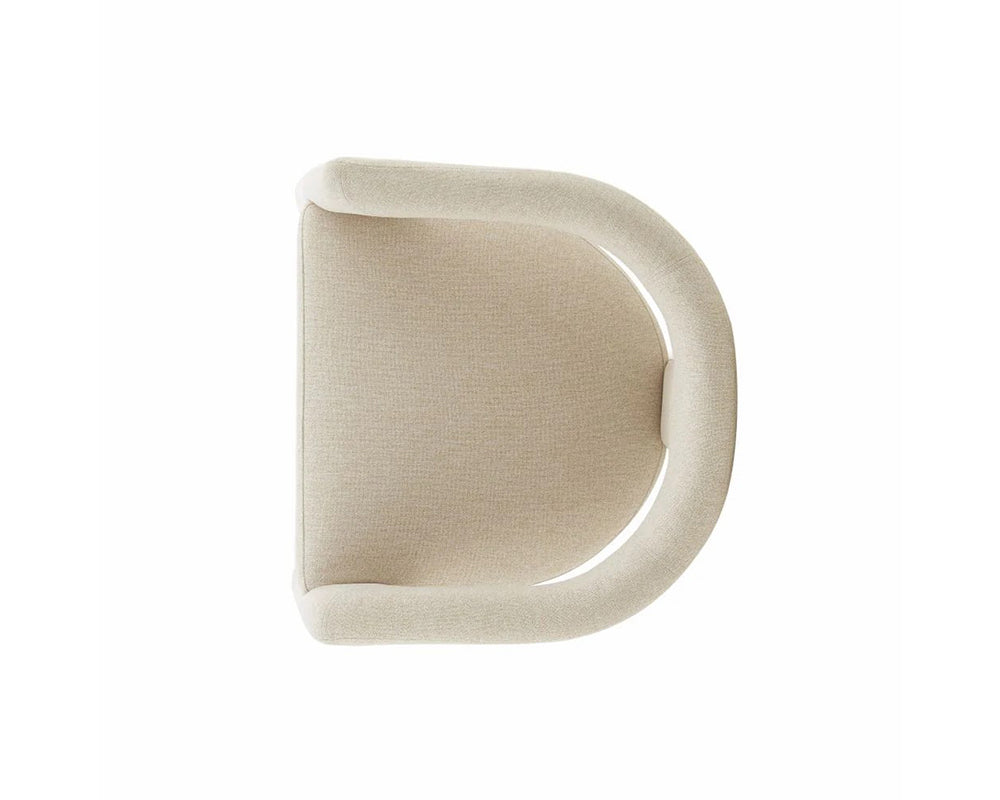 Chaise salle à manger en tissu design - Souffle d'intérieur