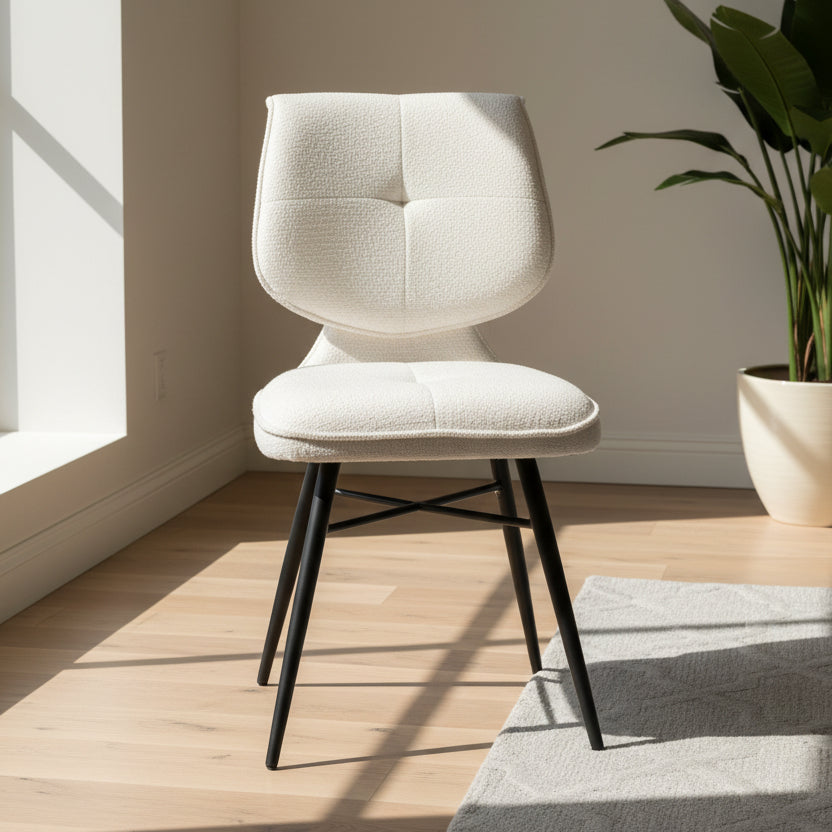Chaise de salle à manger design en tissu - Kraos - Souffle d'Intérieur