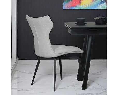 Chaise de repas pivotante en velours beige - pierimport - Souffle d'intérieur