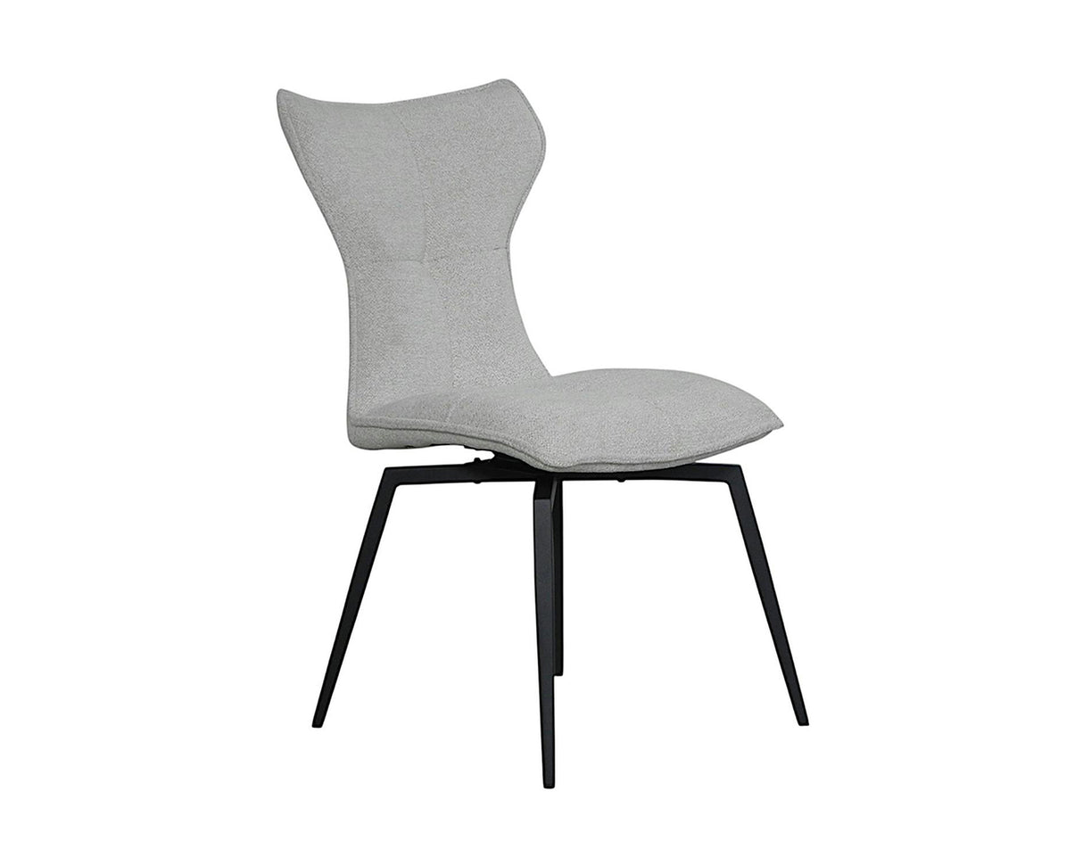 Chaise de repas pivotante en velours beige - pierimport - Souffle d'intérieur