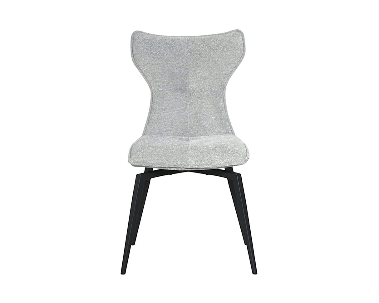 Chaise de repas pivotante en velours gris - pierimport - Souffle d'intérieur