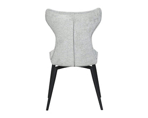 Chaise de repas pivotante en velours gris - pierimport - Souffle d'intérieur