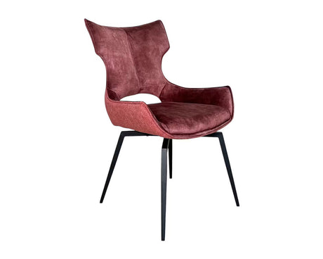 Chaise velour pivotante salle à manger - Pier import - Souffle d'intérieur