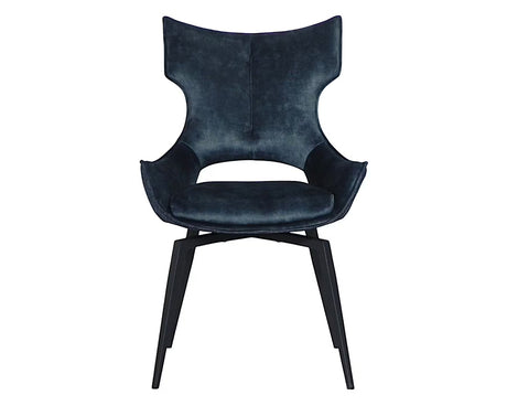 Chaise velour pivotante salle à manger - Pier import - Souffle d'intérieur