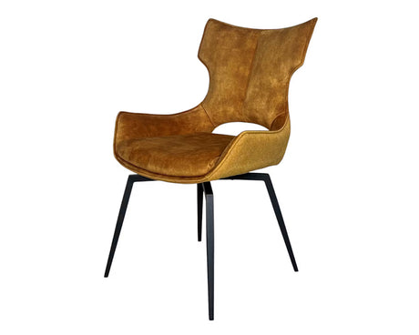 Chaise velour pivotante salle à manger - Pier import - Souffle d'intérieur