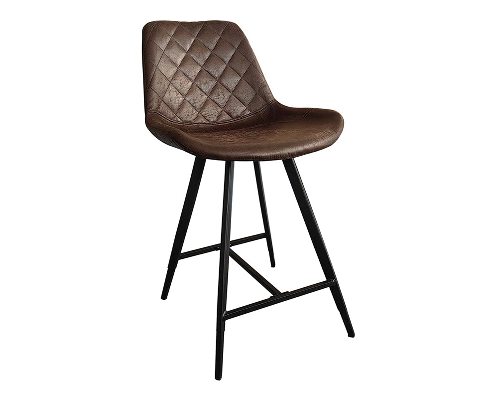 Chaises de comptoir cuisine brun foncé - Rousseau Furniture - Souffle d'Intérieur