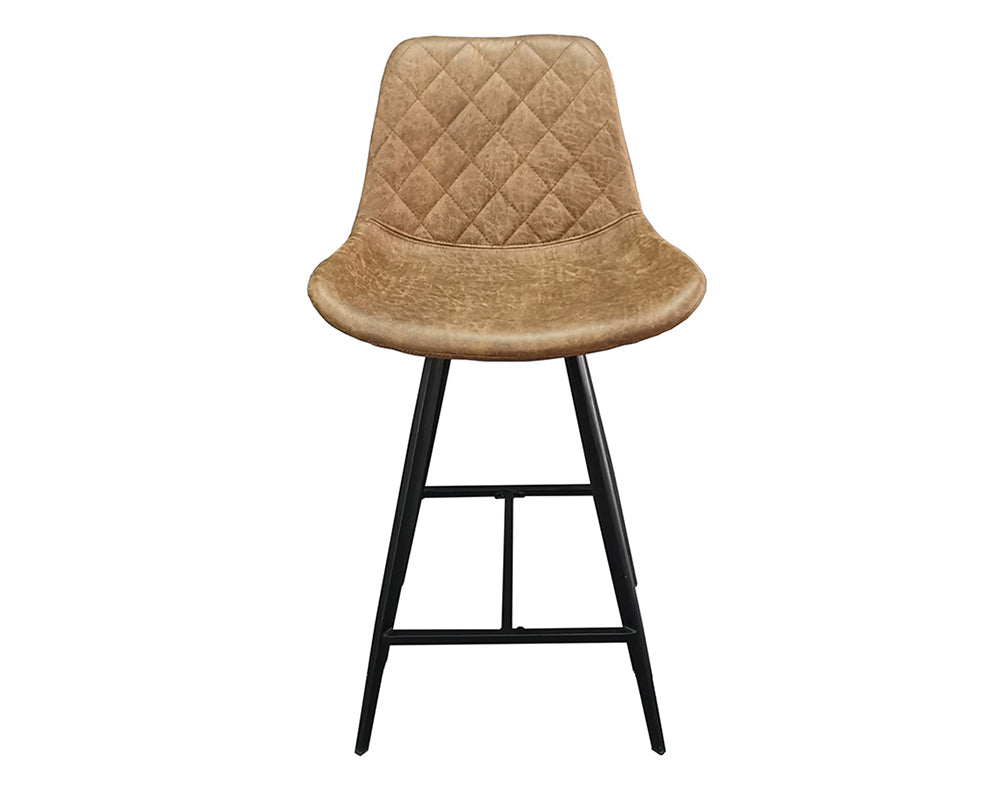 Chaises de comptoir cuisine cognac - Rousseau Furniture - Souffle d'Intérieur