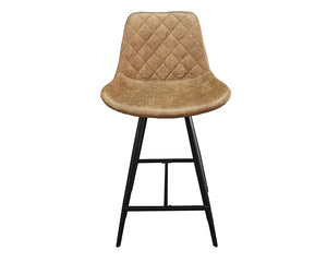 Chaises de comptoir cuisine cognac - Rousseau Furniture - Souffle d'Intérieur
