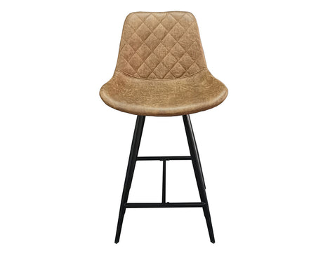 Chaises de comptoir cuisine cognac - Rousseau Furniture - Souffle d'Intérieur