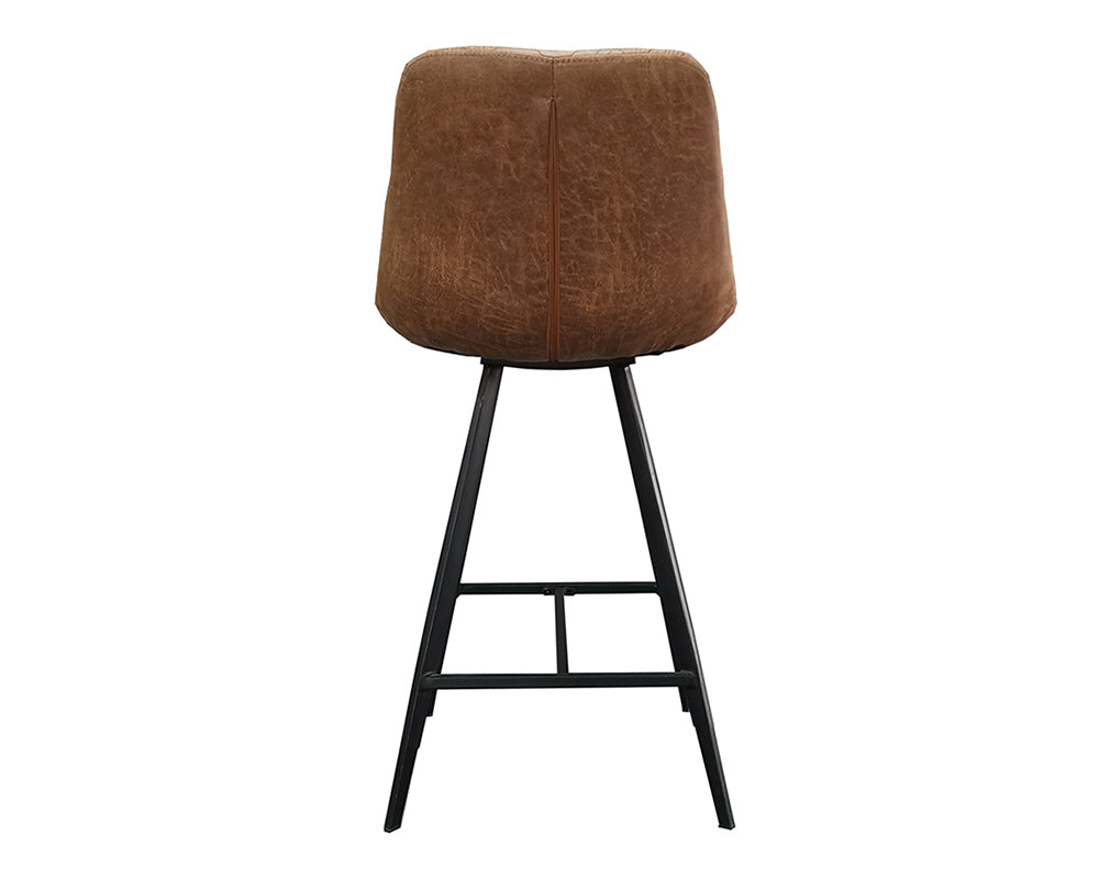 Chaises de comptoir cuisine cognac - Rousseau Furniture - Souffle d'Intérieur