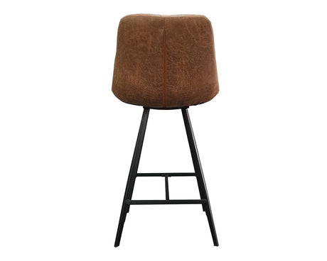 Chaises de comptoir cuisine cognac - Rousseau Furniture - Souffle d'Intérieur