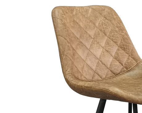 Chaises de comptoir cuisine cognac - Rousseau Furniture - Souffle d'Intérieur