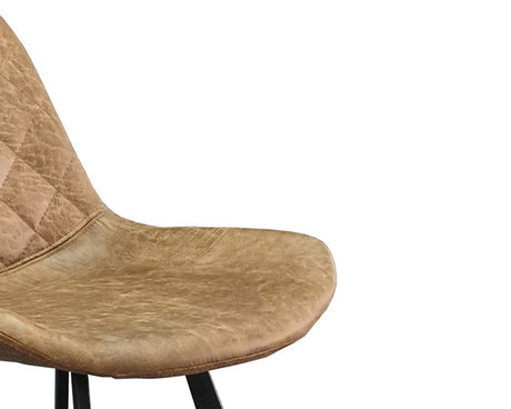 Chaises de comptoir cuisine cognac - Rousseau Furniture - Souffle d'Intérieur