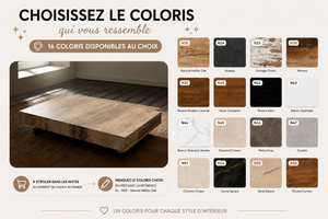 Table basse relevable extensible Assist – nuancier des coloris disponibles