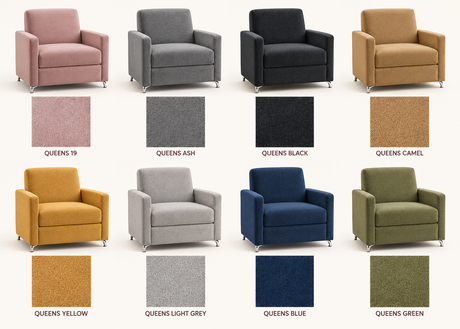 differente coloris du fauteuil convertible rapido dans un salon contemporain 