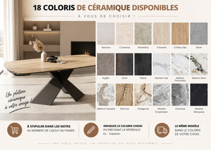 table akante belleville extensible ceramique 
