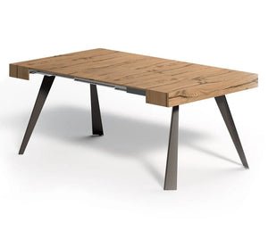 Console extensible bois chêne clair - Ozzio - Souffle d'intérieur