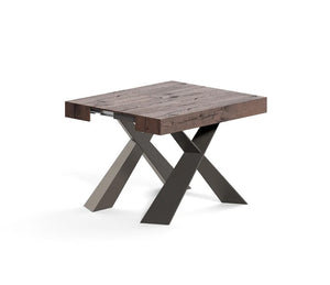 Console extensible bois et pieds métal - Ozzio - Souffle d'intérieur