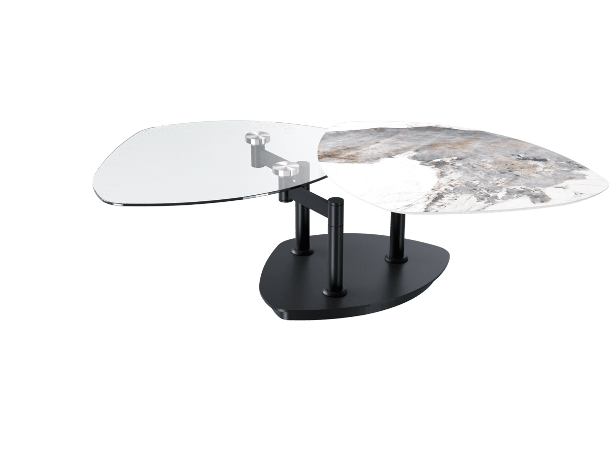 Swivel ceramic coffee table 88x75cm - Sibylle