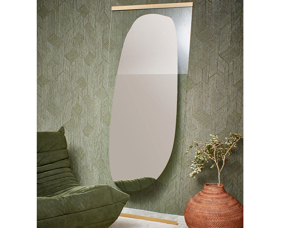 Miroir mural organique Obu – vue en situation salon