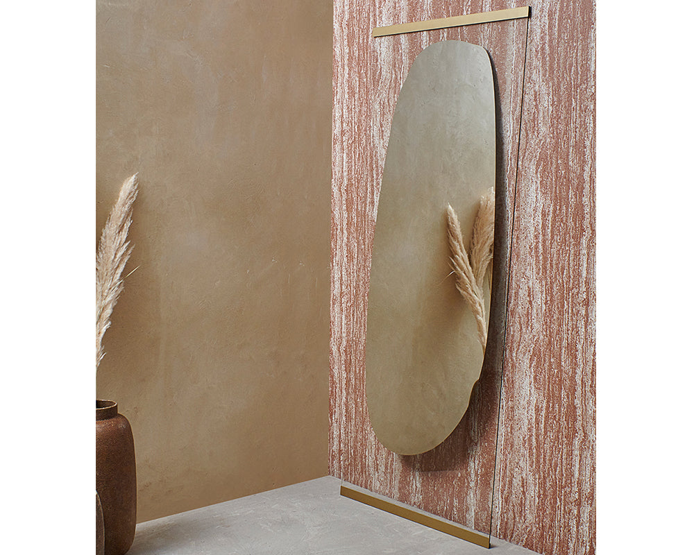 Miroir mural organique Obu – vue de profil