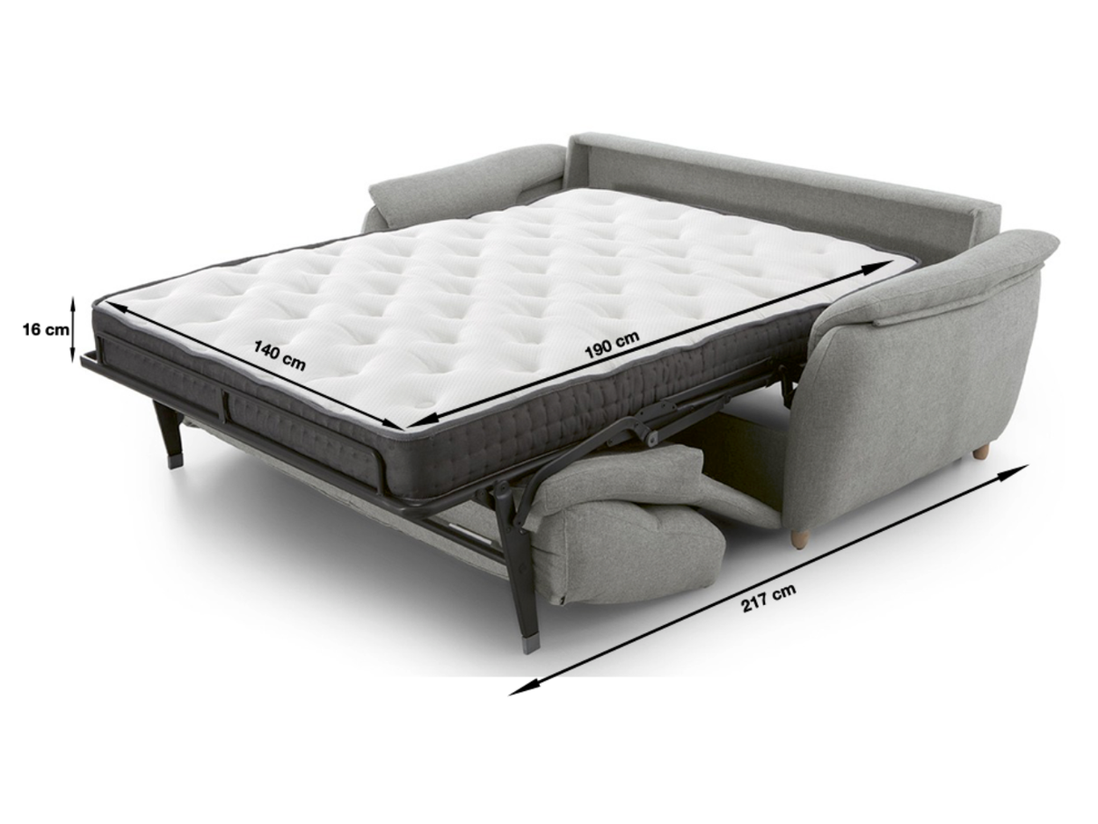 3-seater convertible sofa L174cm - Zetto