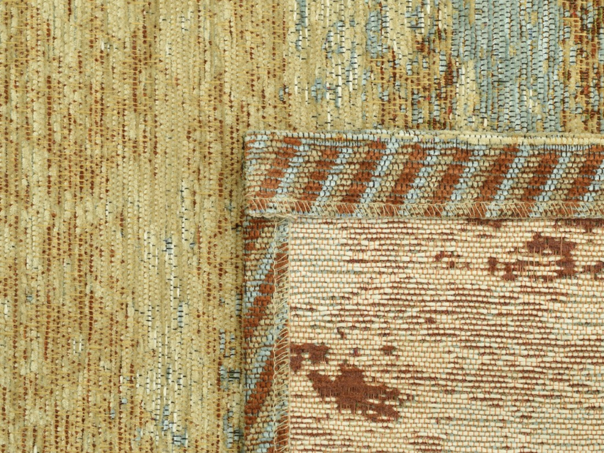 Ametist Chenille tapis salon – zoom texture chenille couleur chaude