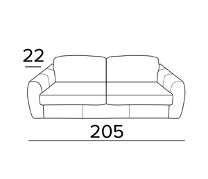 3-seater convertible sofa L213 or 233cm - Billy