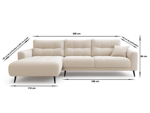 Canapé d’angle avance recule - Melania