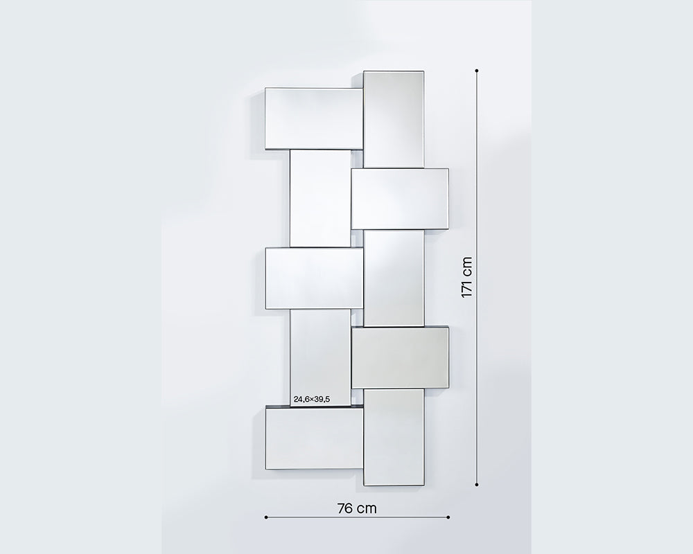 Miroir mural design moderne rectangulaire - Cris