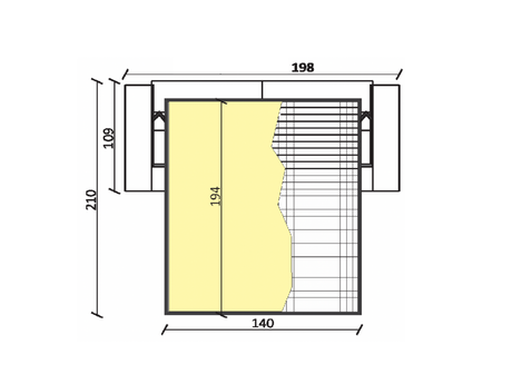 dimensions canapé lit convertible rapido en cuir blanc de qualité - Souffle d'intérieur