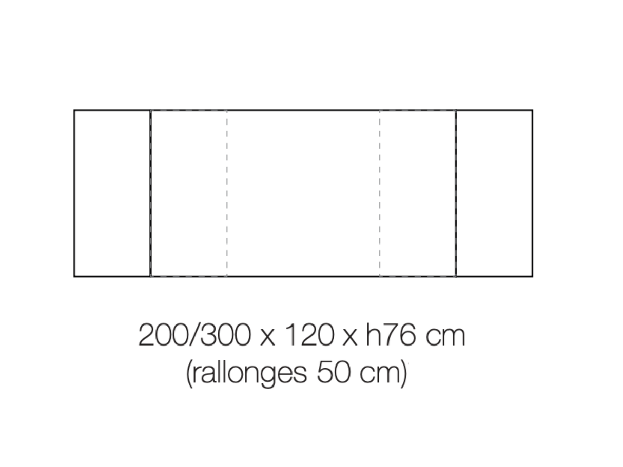 Grande table céramique effet marbre extensible - Washy