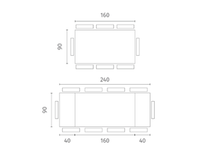 Table céramique marbre extensible - Stan