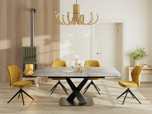 Table à manger carré extensible céramique - Santy