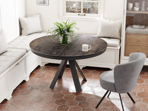 Table ronde céramique extensible - Chanterelle