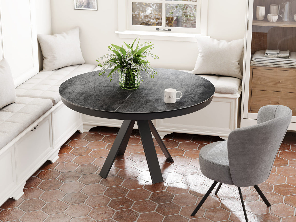 Table ronde céramique extensible - Chanterelle