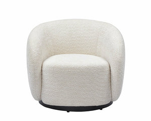 Fauteuil bouclette blanc - Souffle d'intérieur
