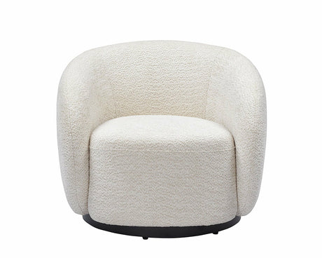 Fauteuil bouclette blanc - Souffle d'intérieur
