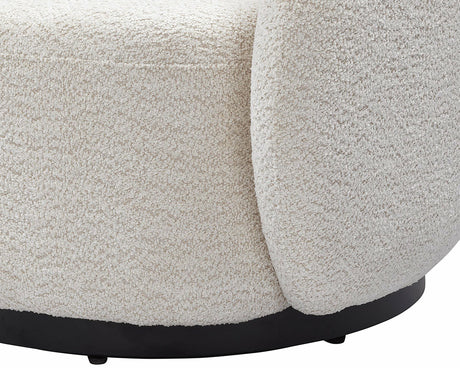 Fauteuil bouclette blanc - Souffle d'intérieur

