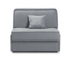 Fauteuil convertible 1 place Yvan en tissu – vue de face